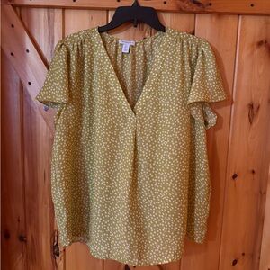 Carolina Belle Flutter Sleeve Blouse – Size Large